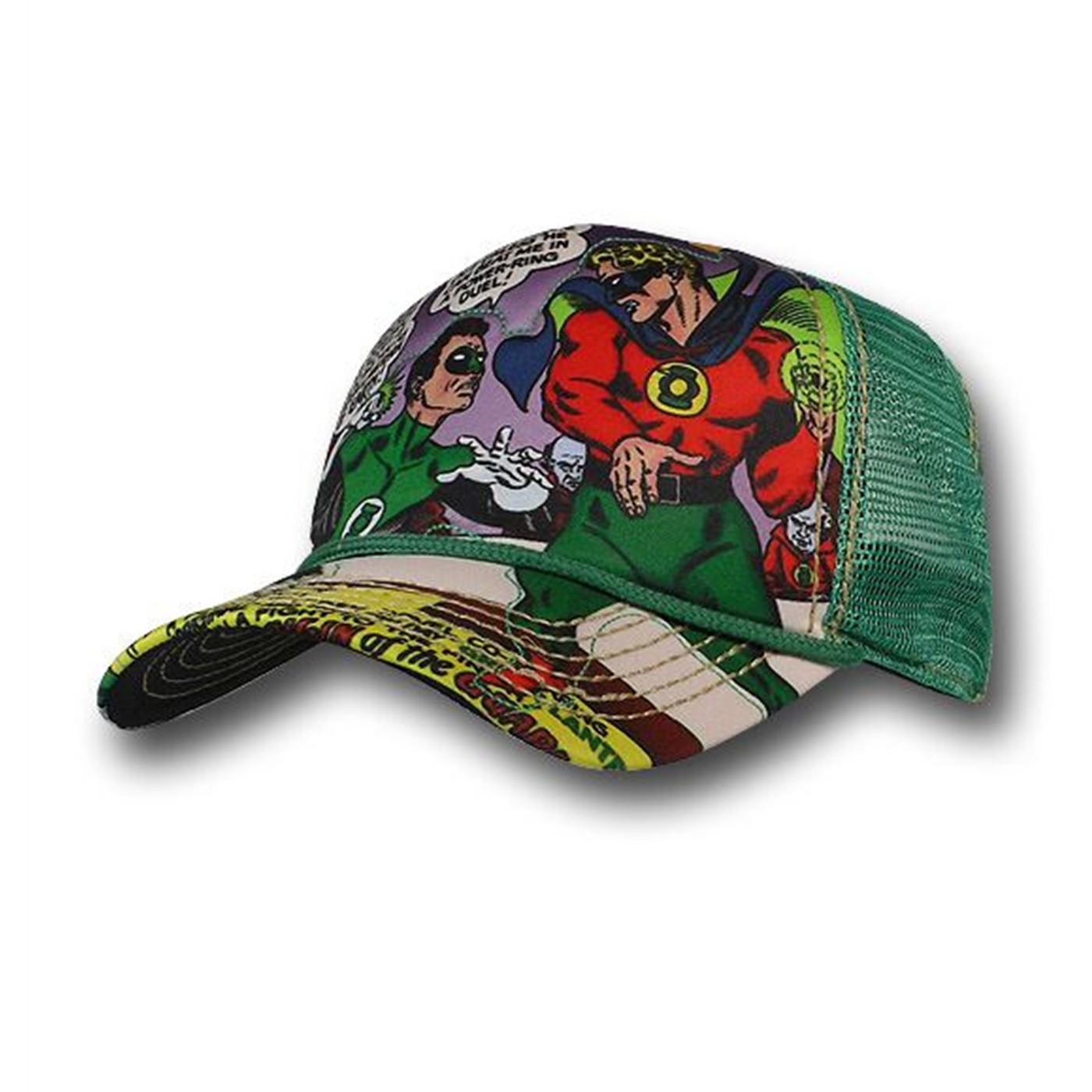 Green Lantern Hal Vs Alan Sublimation Baseball Cap, Green