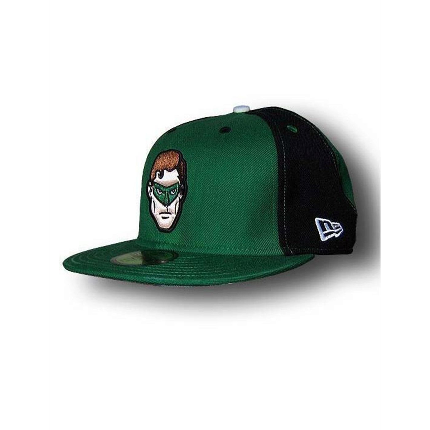 Green Lantern Head 59Fifty Flat Bill Cap, Green