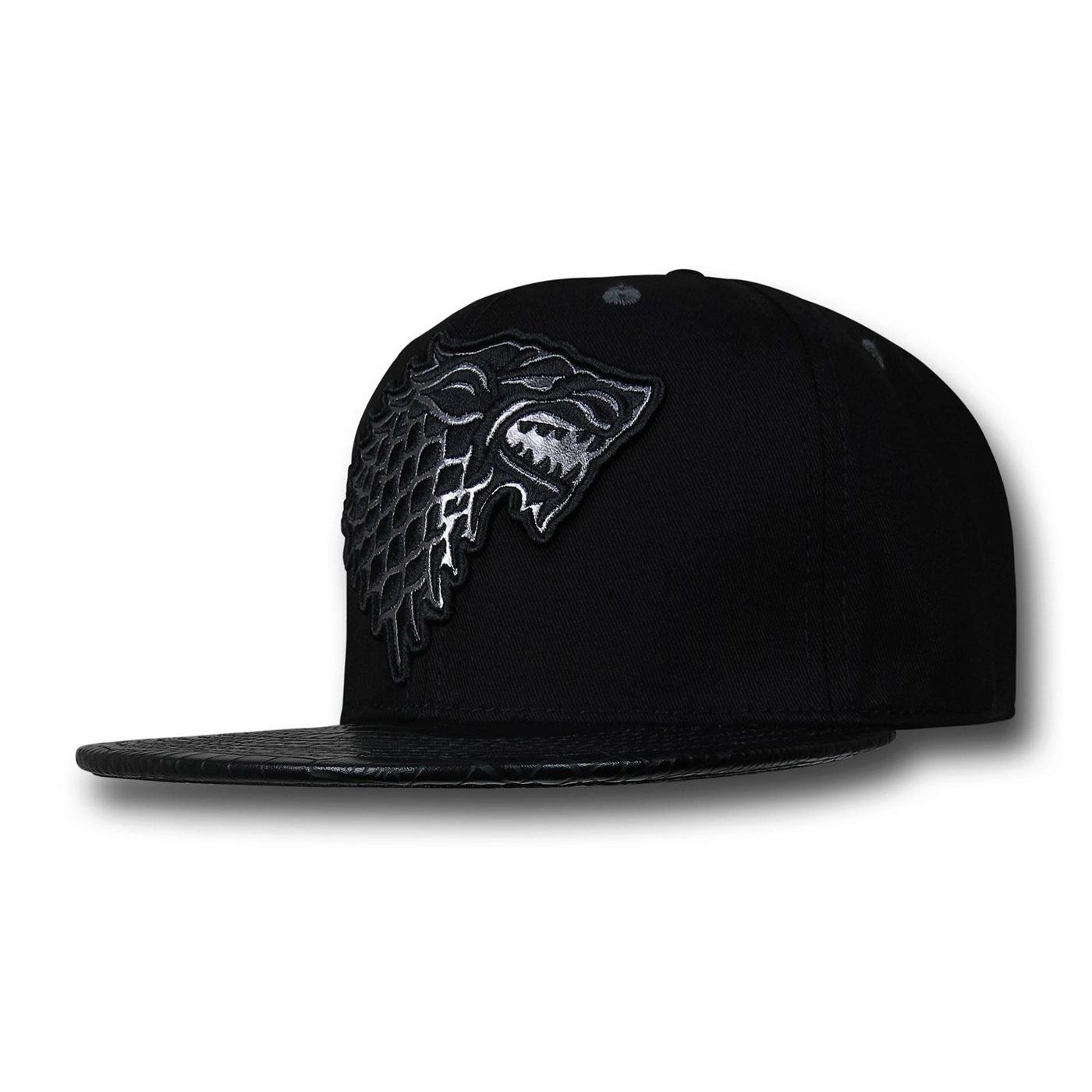 Game of Thrones Stark Logo Snapback Cap, Black