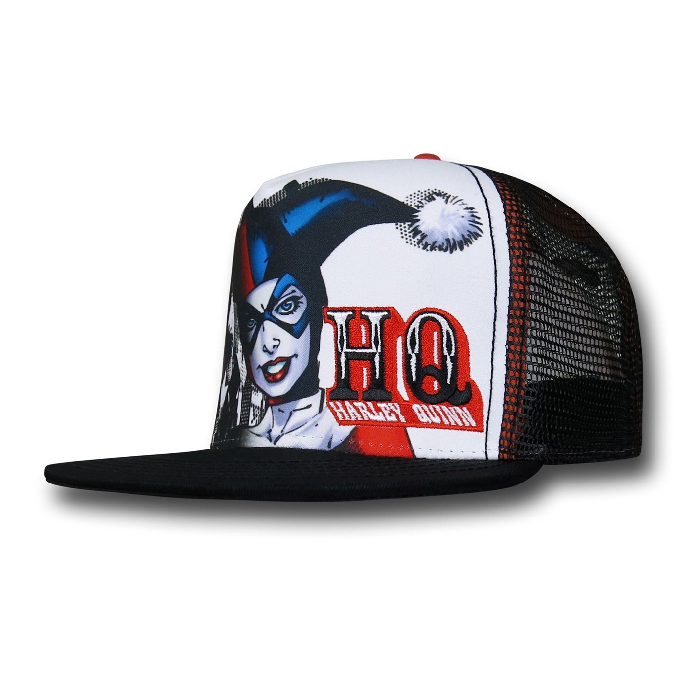 Harley Quinn Trucker Adjustable Cap, Black