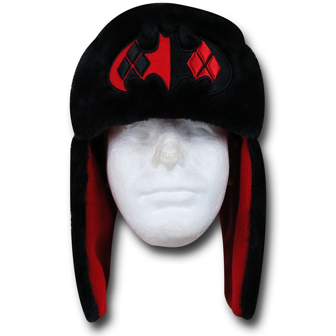 Harley Quinn Trapper Hat, Black