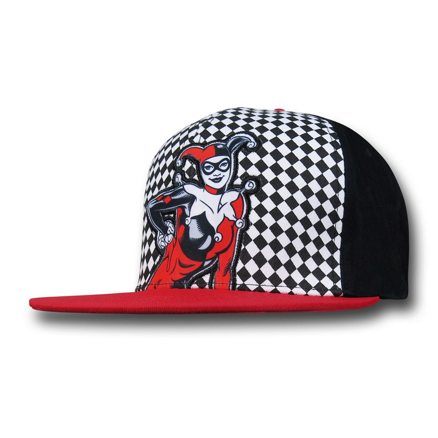 Harley Quinn Twill Print Cap, Red
