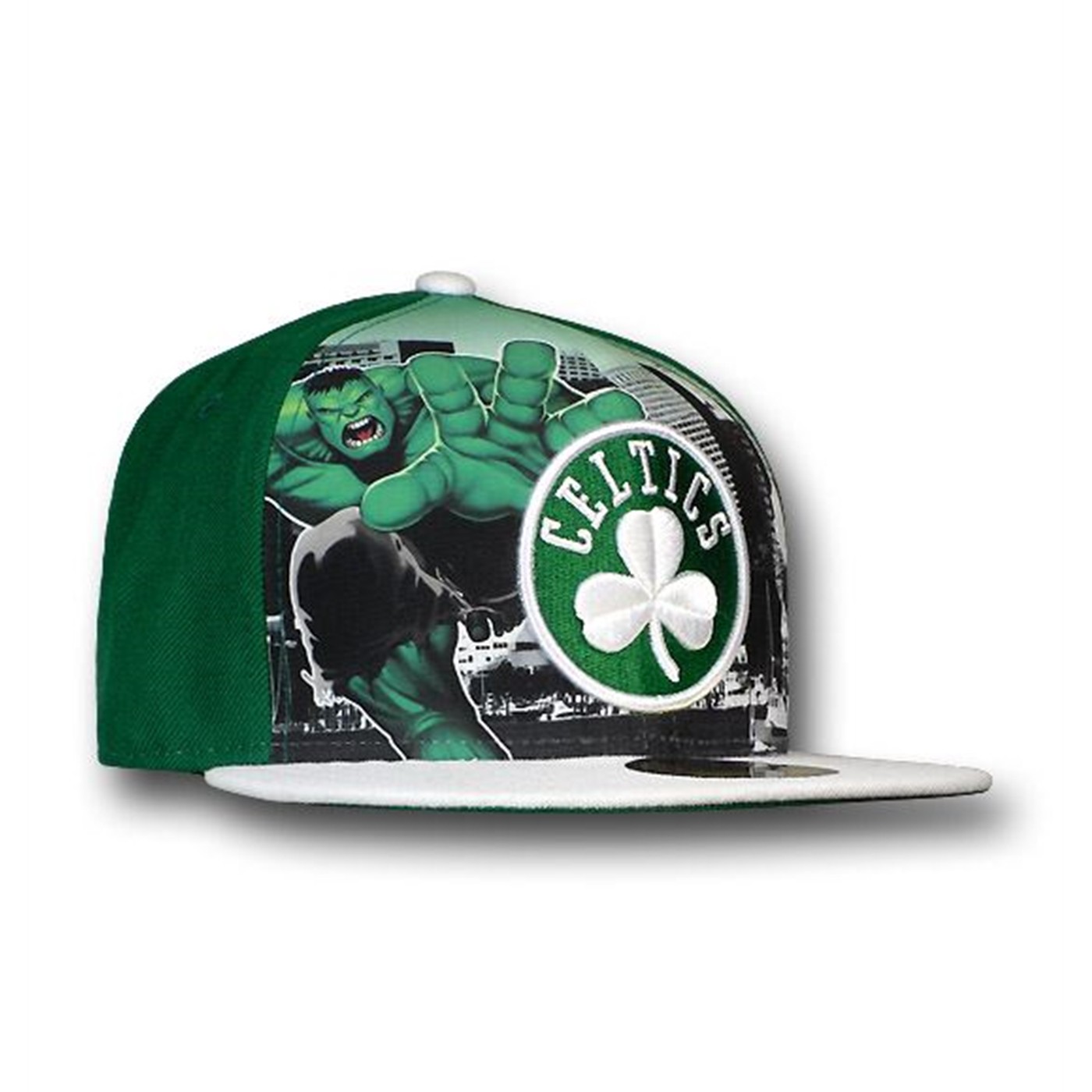 Hulk Boston Celtics 59Fifty Flat Billed Cap