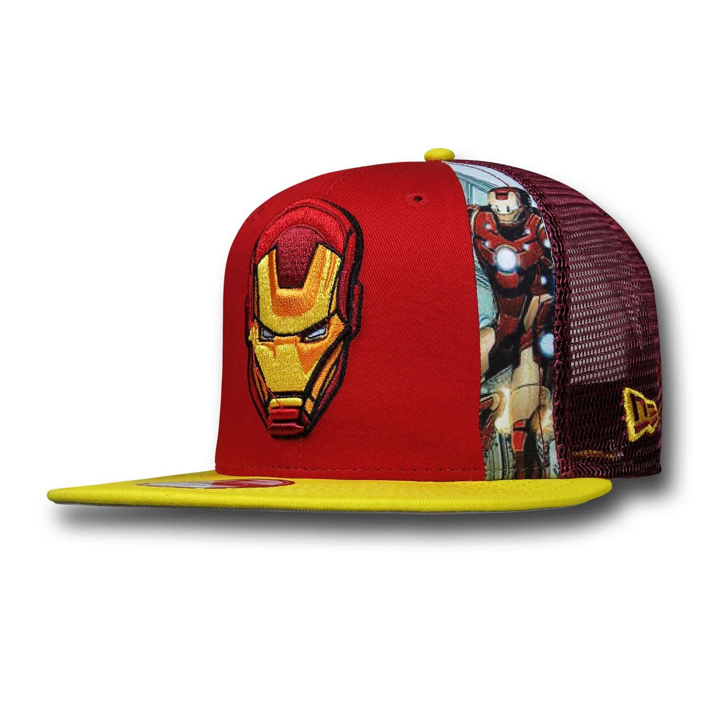 Iron Man Slice 9Fifty Snapback Cap, Red