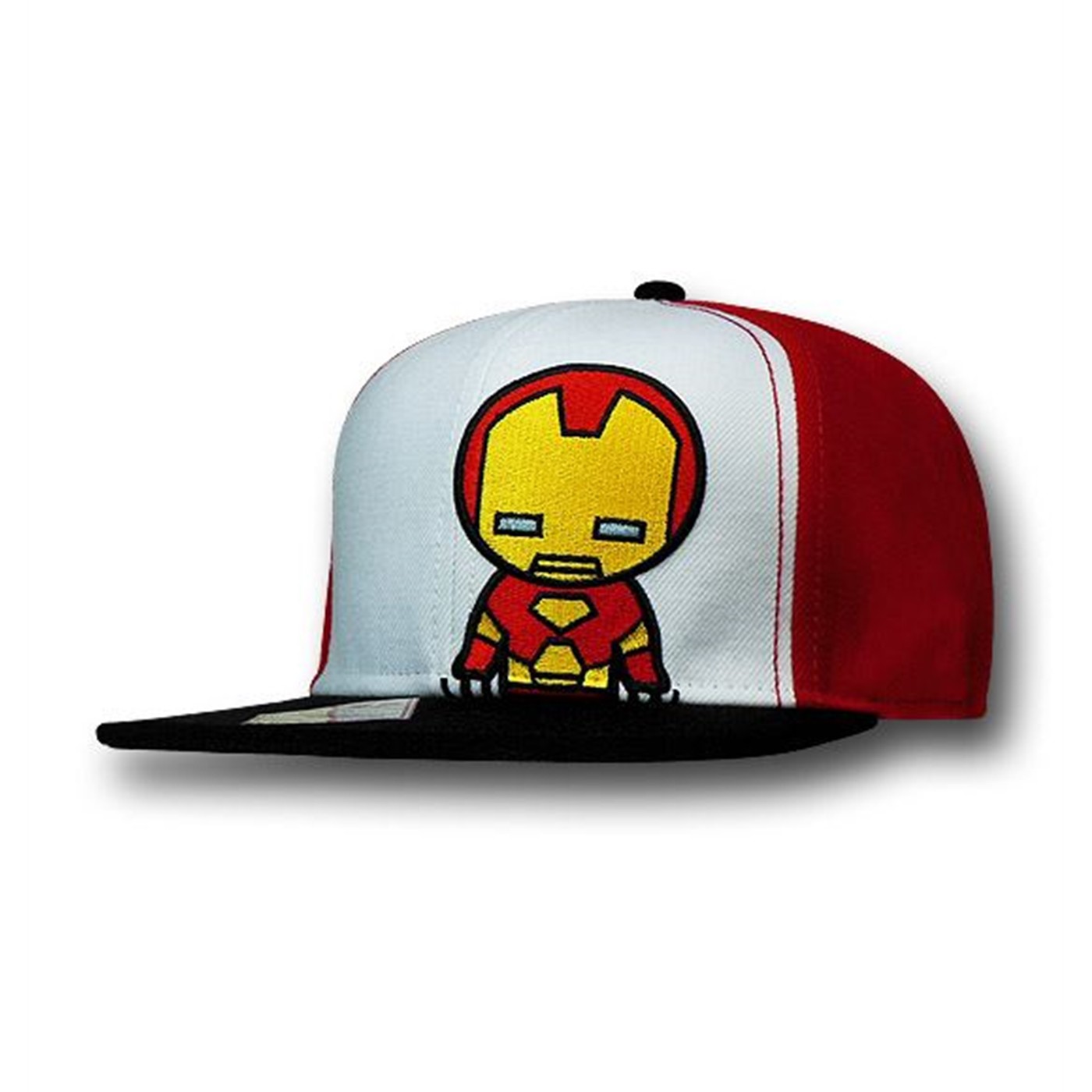 Iron Man Kawaii Snapback Cap, White