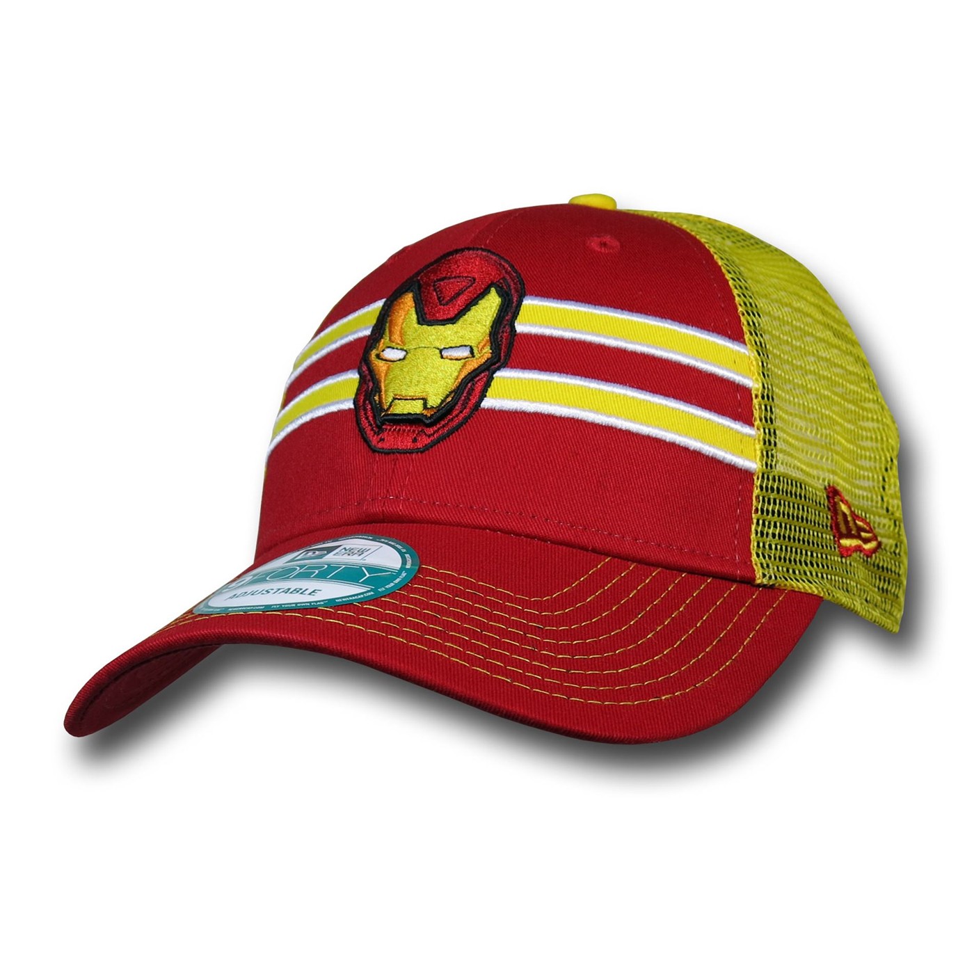 Iron Man Helmet 9Forty Frontband Cap, Red