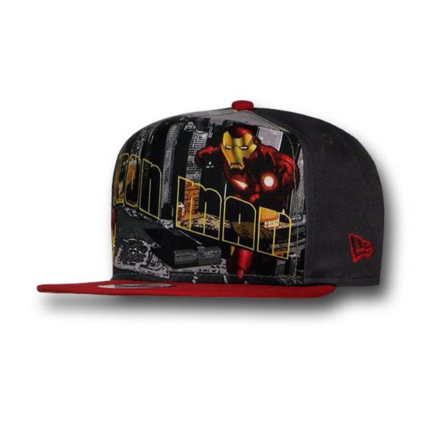 Iron Man Hero Postcard 9 Fifty Snapback Cap, Grey