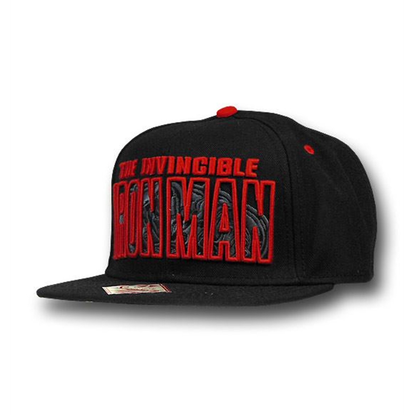 Iron Man Image In Logo Black Snapback Cap, Black