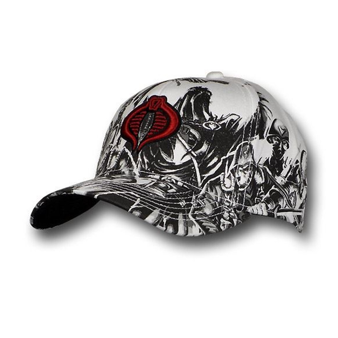 G.I. Joe Cobra Symbol and Image Baseball Cap, White