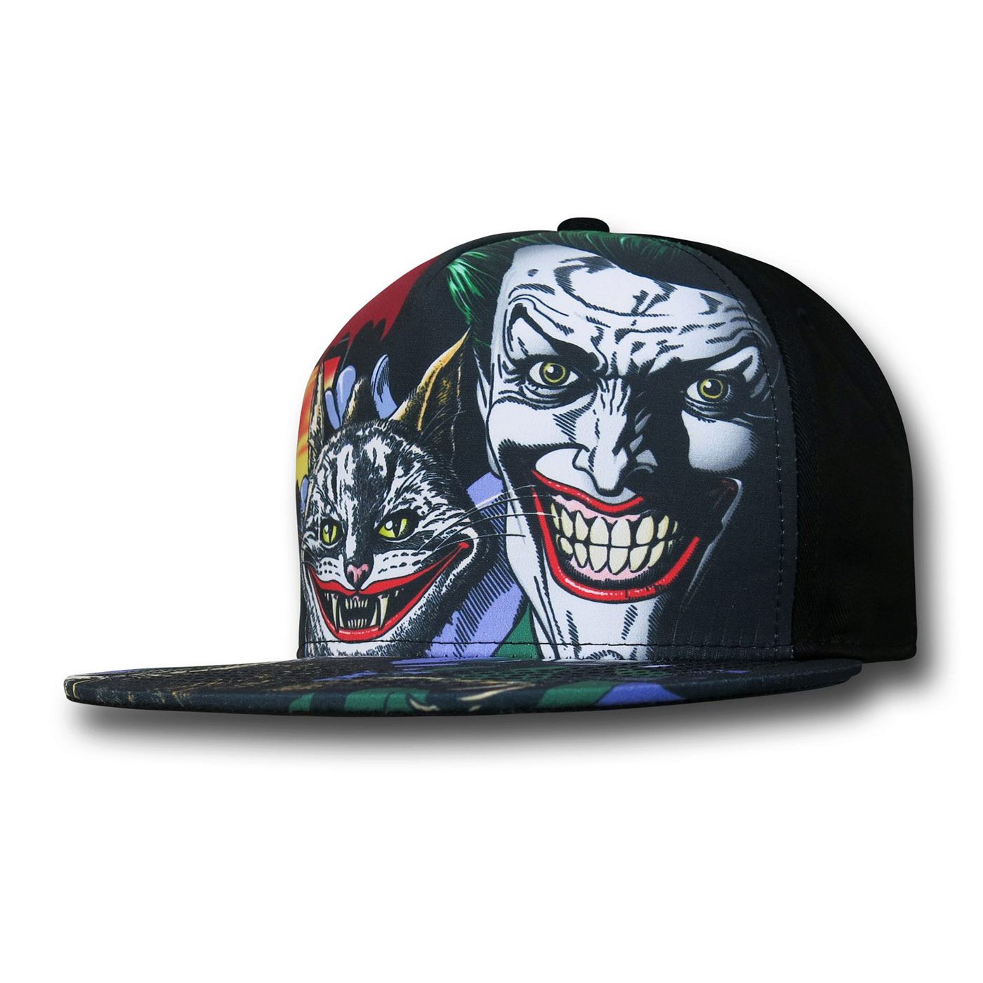 Joker & Cat Adjustable Cap, Black