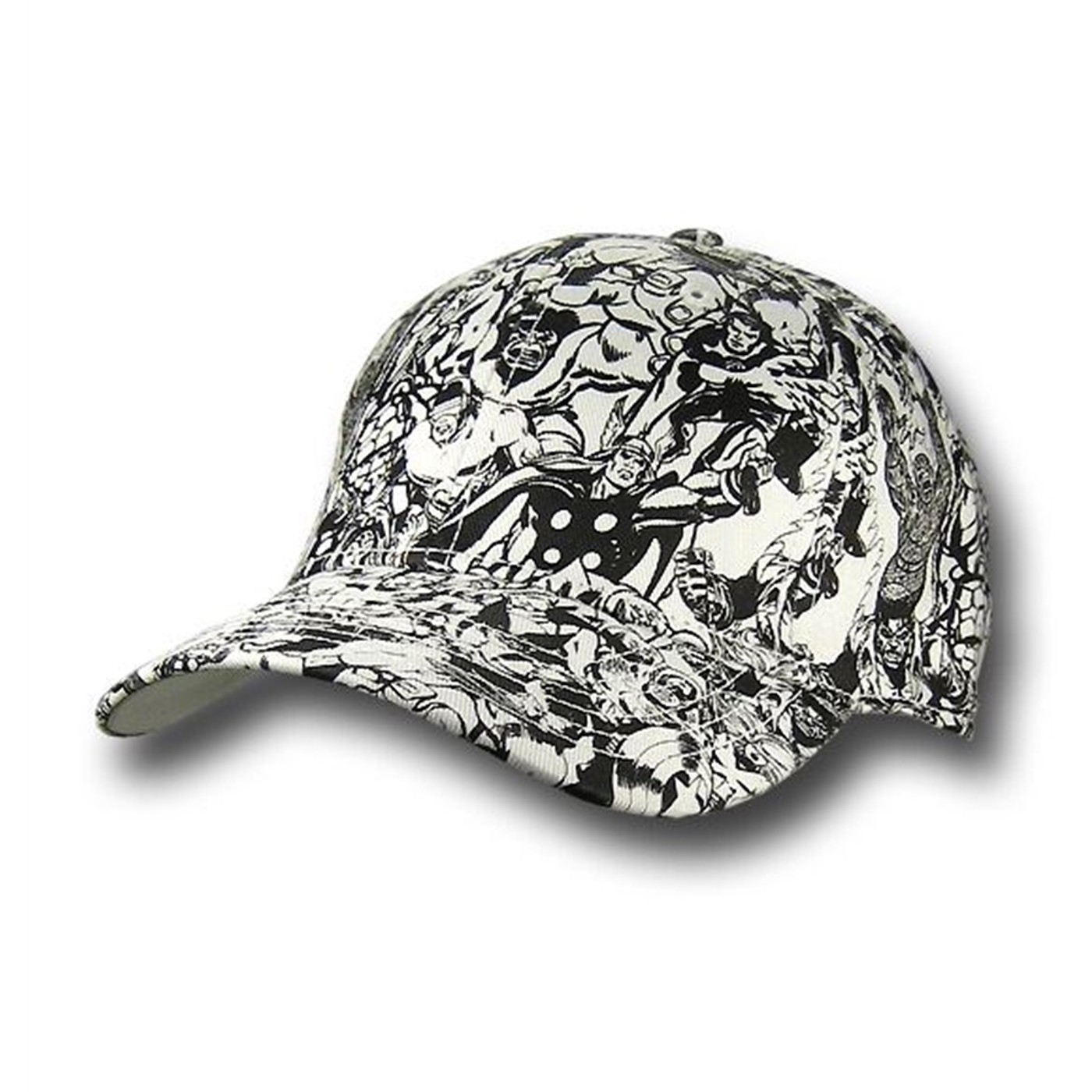 Marvel Universe Comic Print Baseball Cap