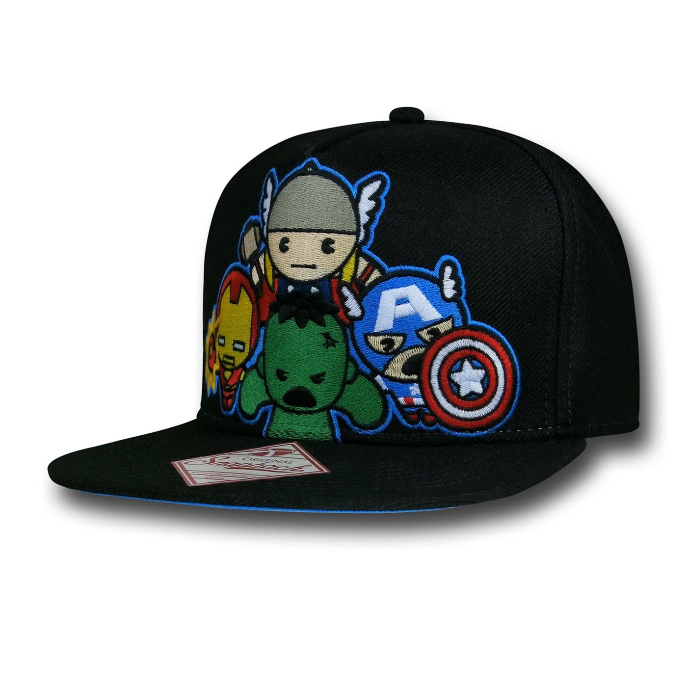 Marvel Group Kawaii Black Snapback, Black