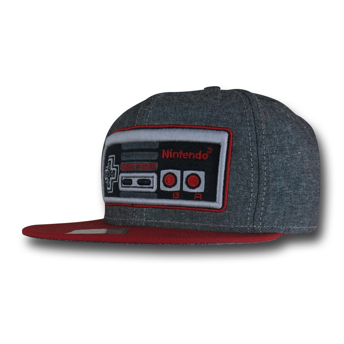 Nintendo Controller Snapback Cap, Grey