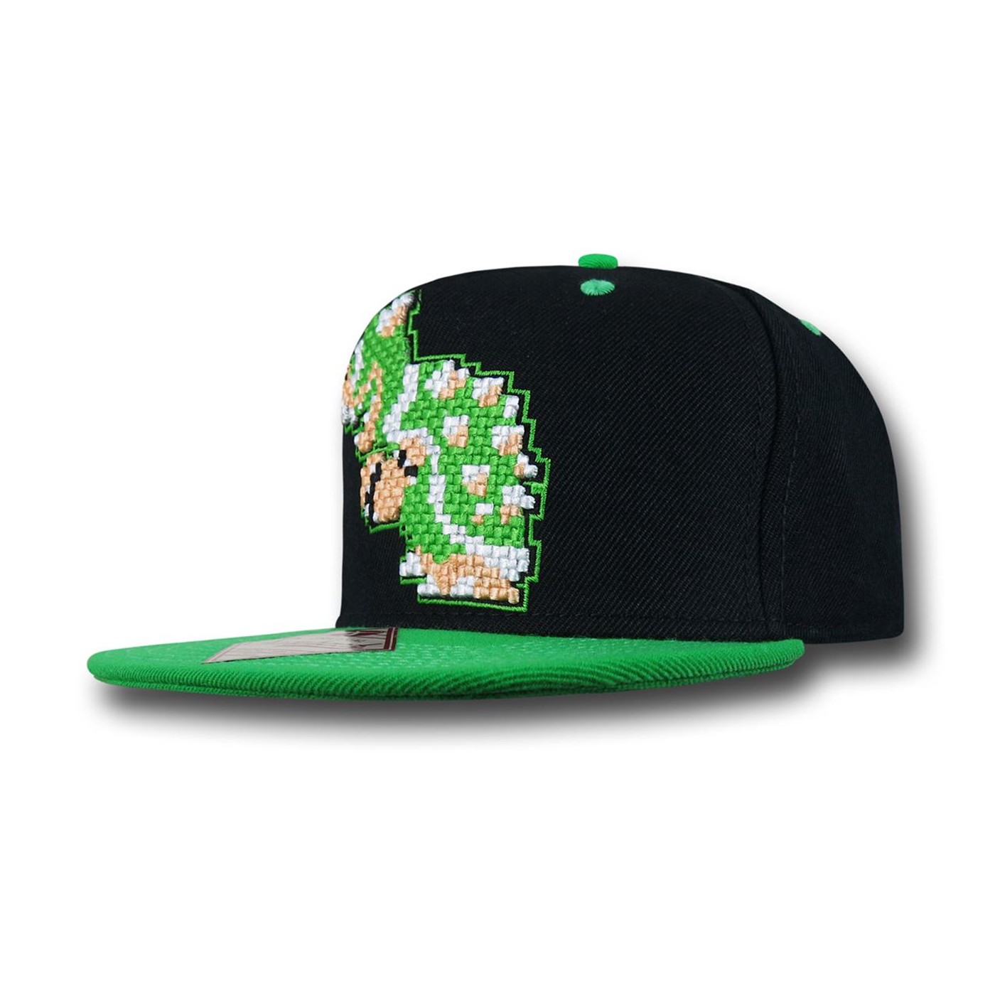 Nintendo Bowser Snapback Hat, Black