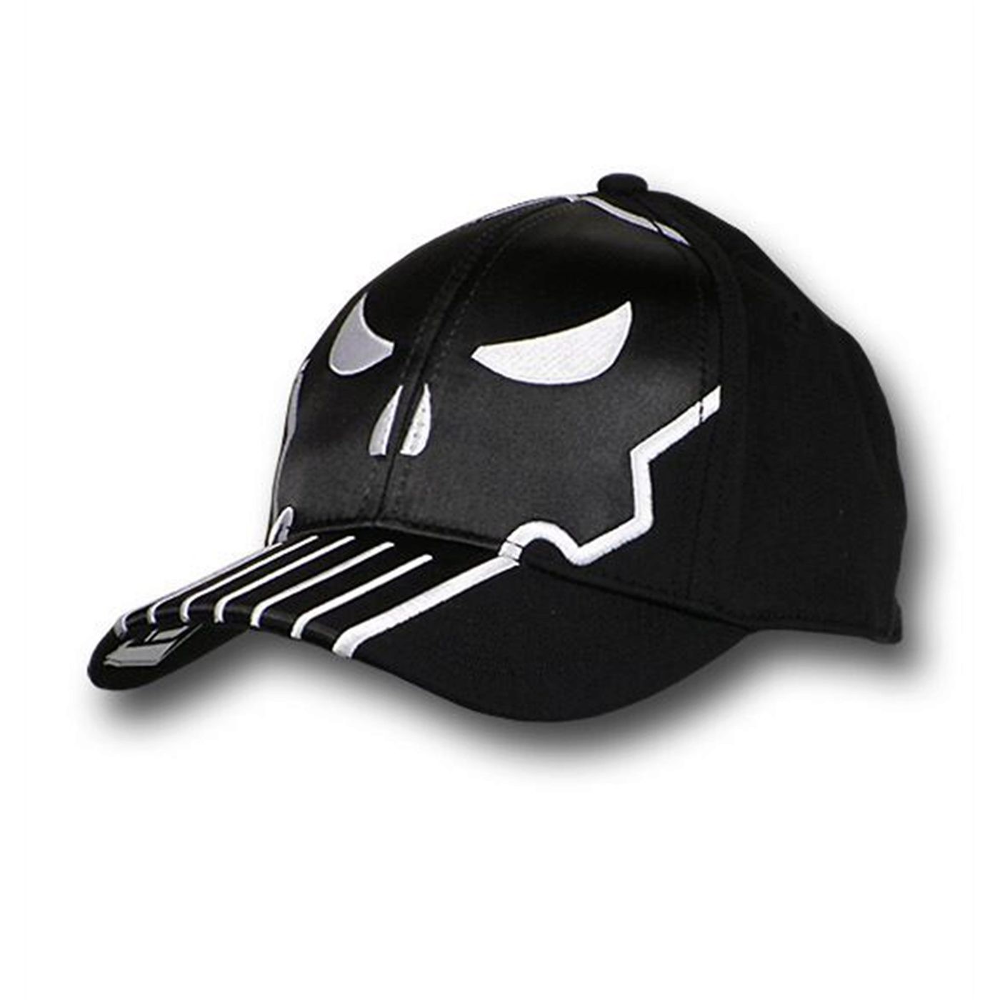 Punisher Big Black Skull Baseball Cap, Black