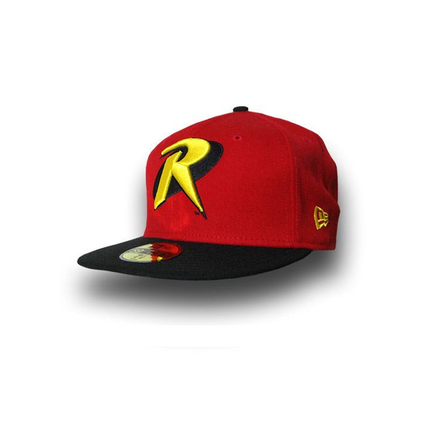 Robin 59Fifty Symbol Red and Black Flat Bill Cap, Red