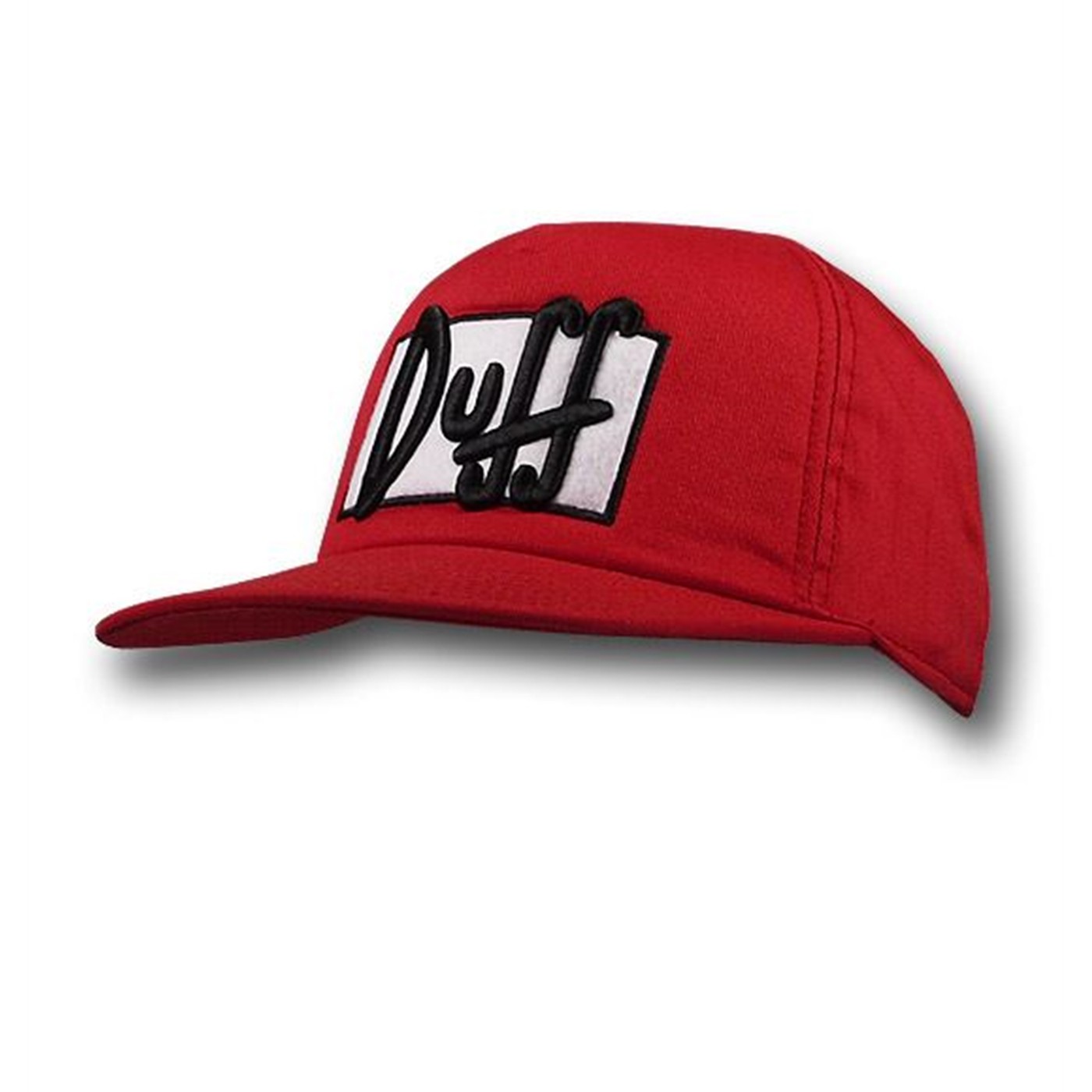 The Simpsons Duff Beer Flat Bill Cap, Red