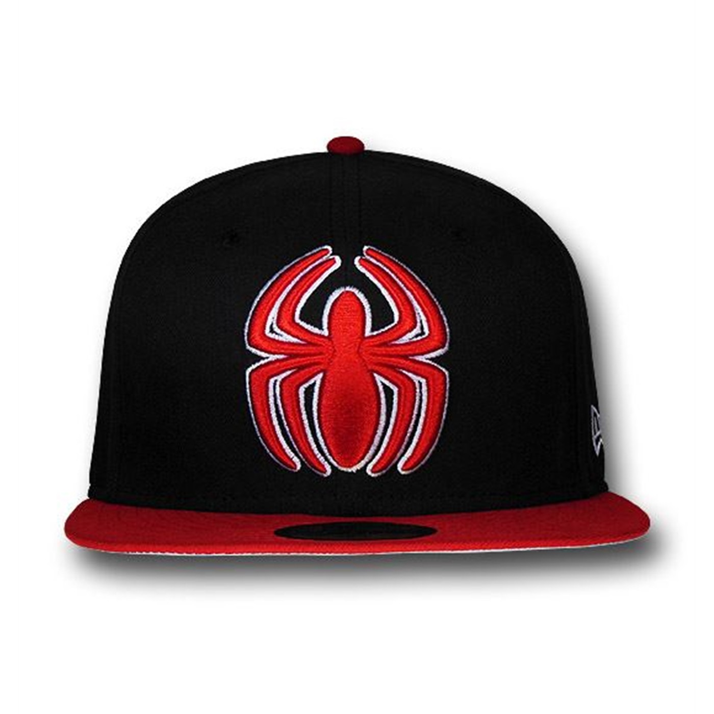 Spiderman Symbol Red Bill Black 59Fifty Cap, Black