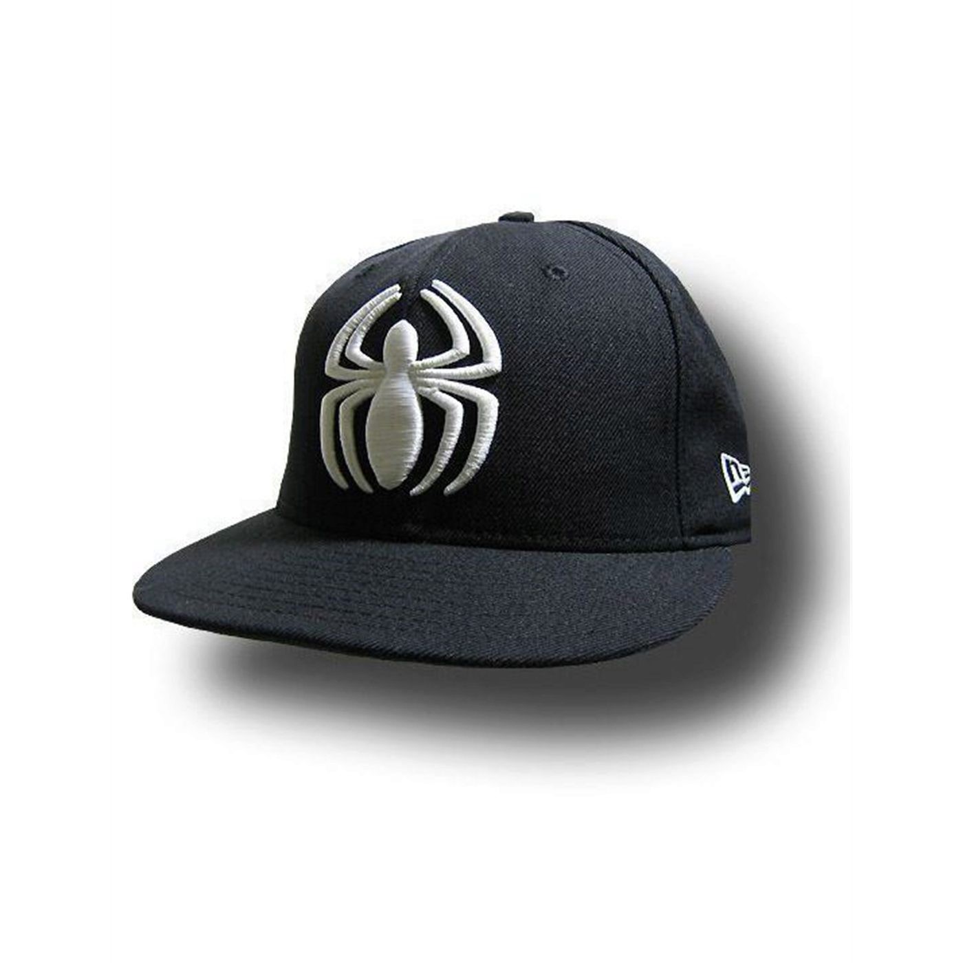Spiderman 59Fifty White Symbol Flat Bill Cap