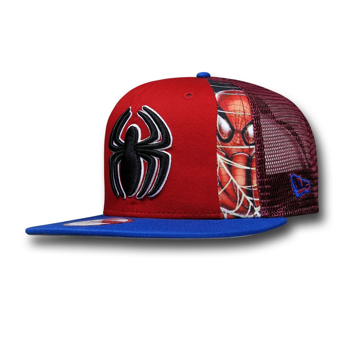 Spiderman Slice 9Fifty Snapback Cap, Red