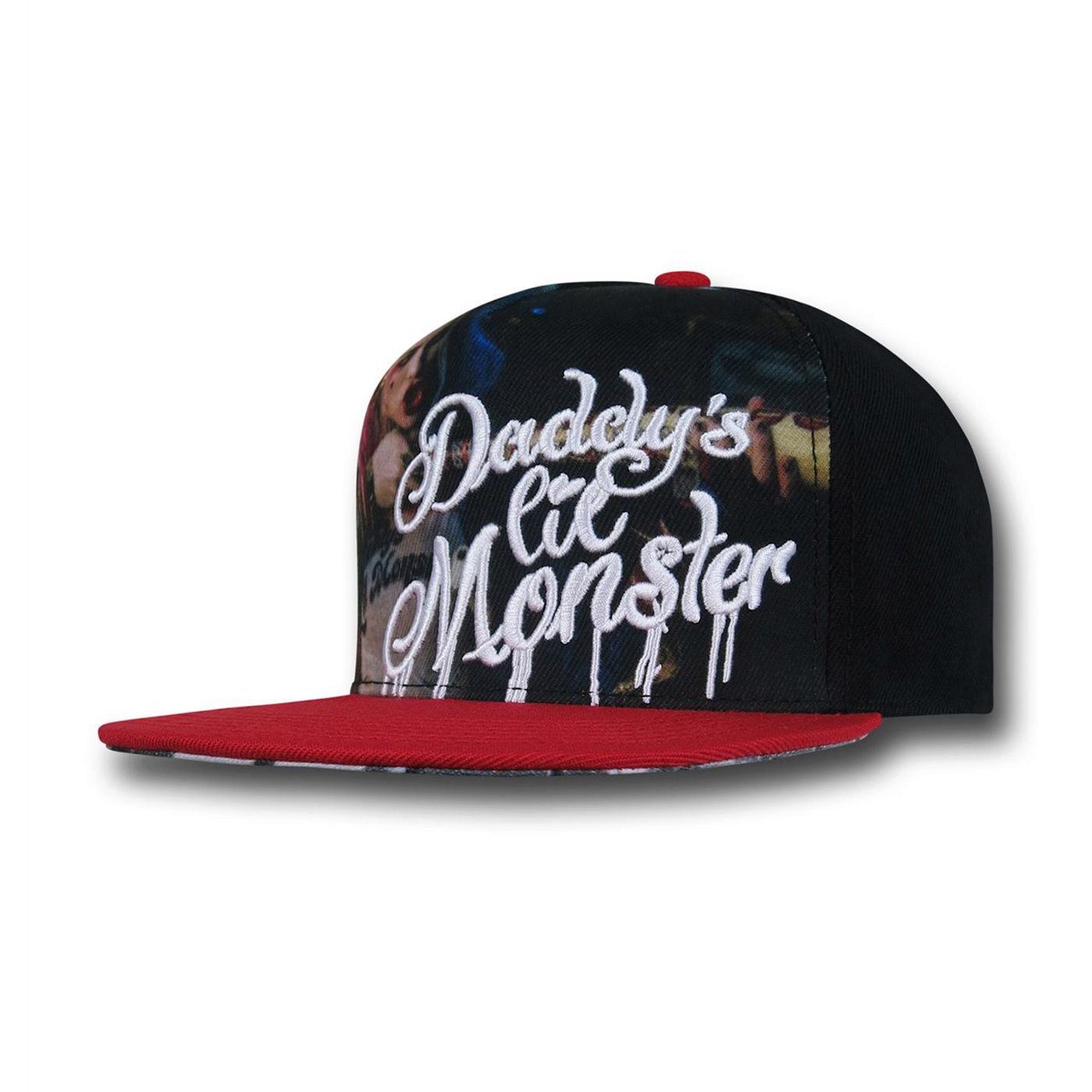 Suicide Squad Harley Quinn Monster Snapback Hat, Black