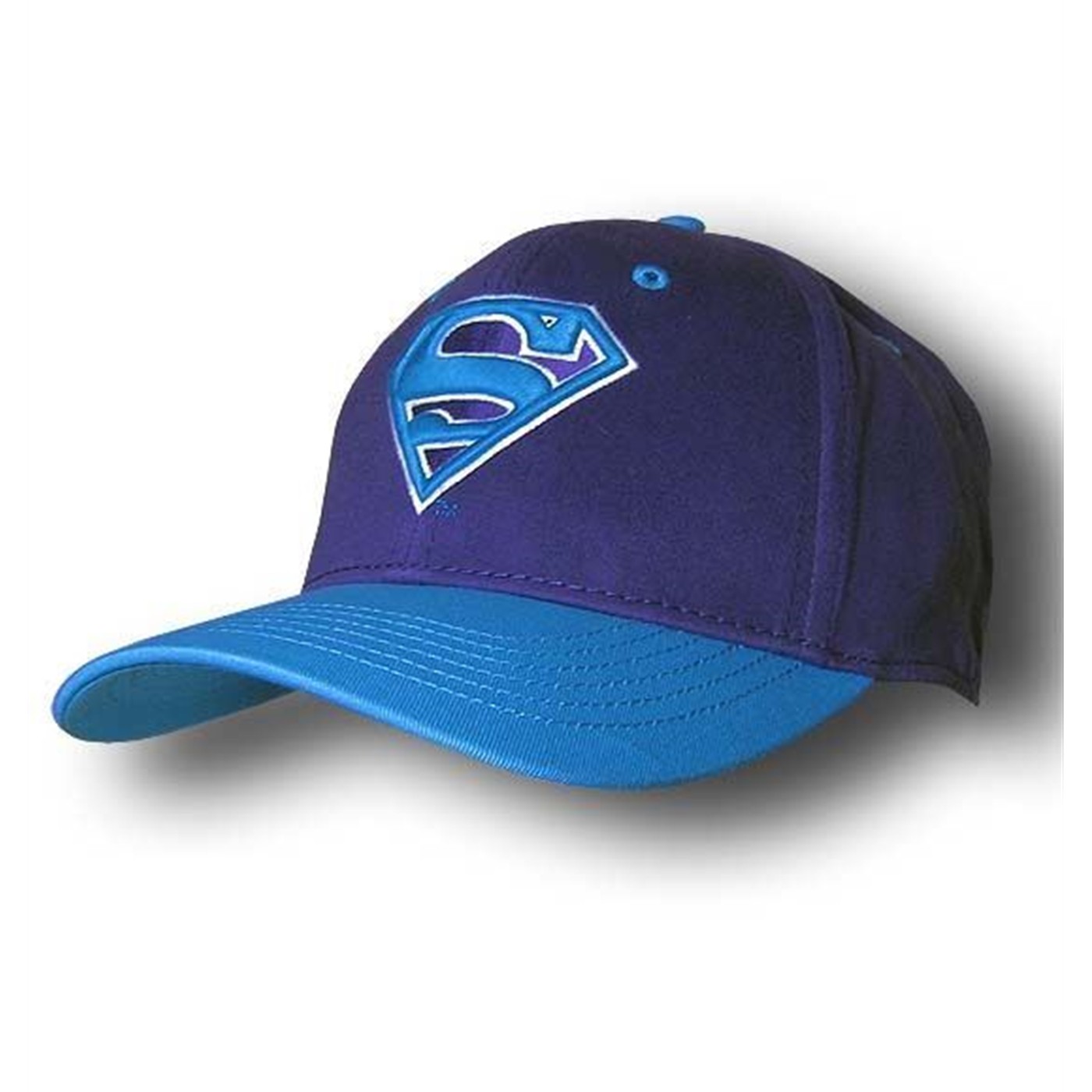 Superman Purple and Blue Baseball Cap, Blue