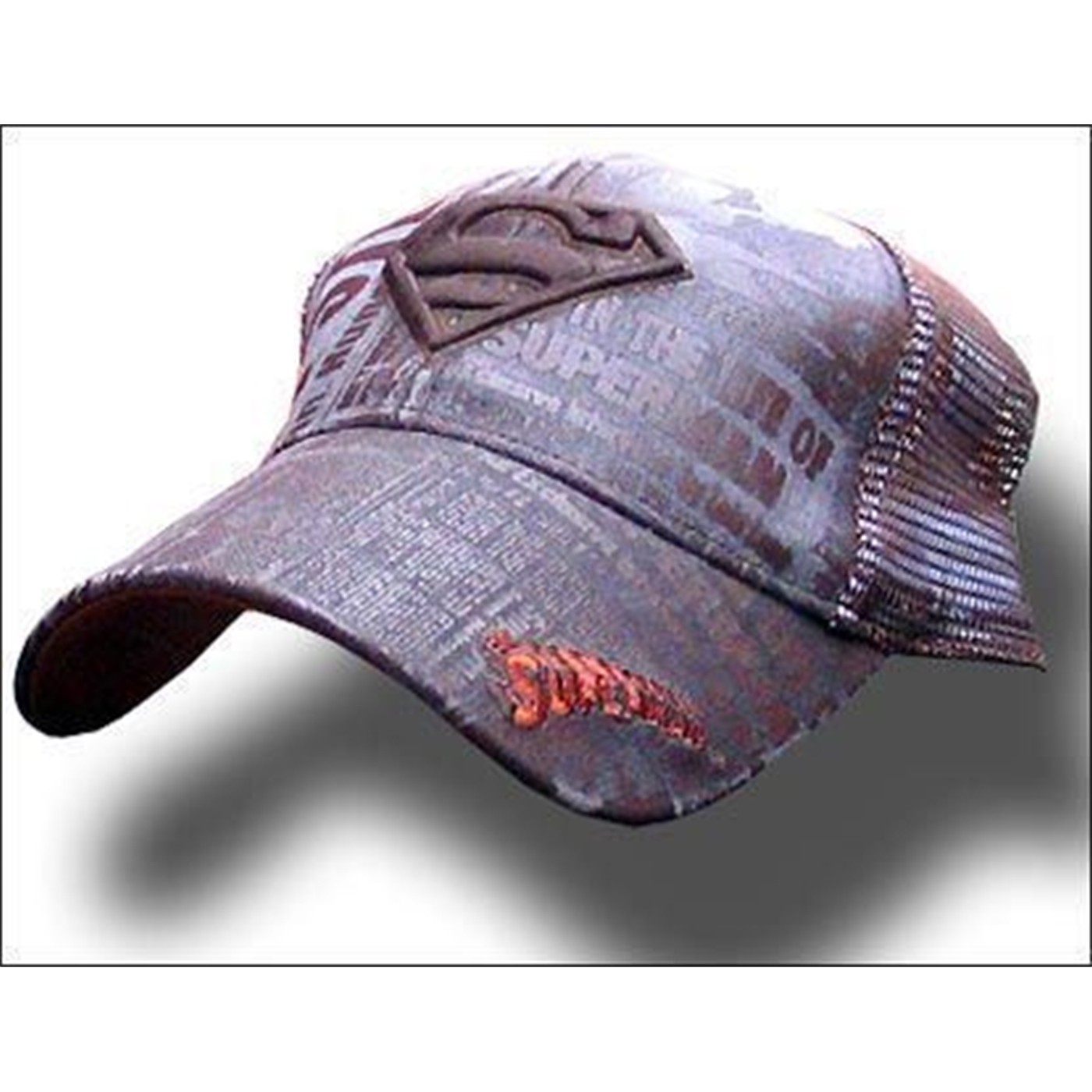 Superman Brown Mesh Baseball Cap