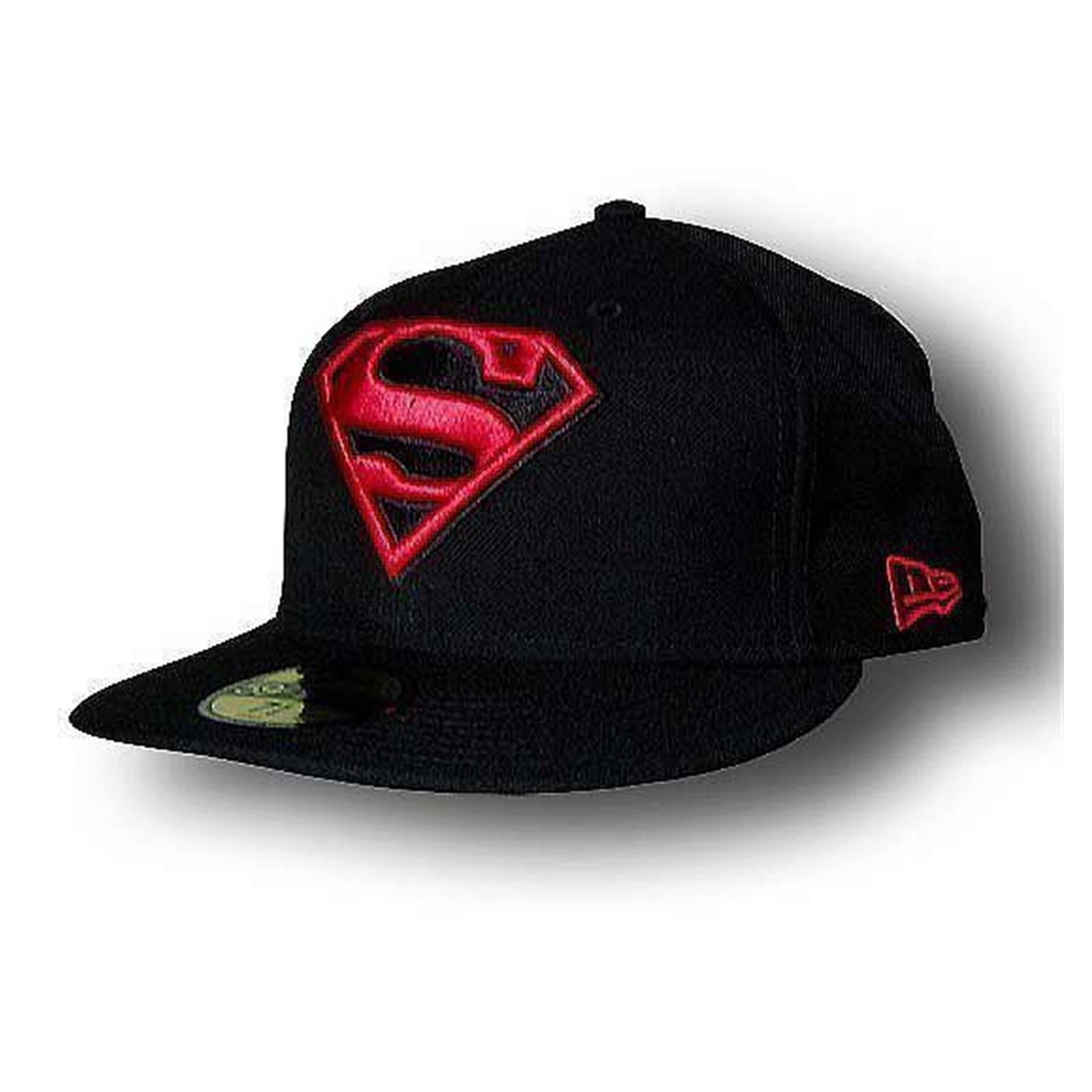 Superman 59Fifty Superboy Symbol Flat Bill Cap, Black