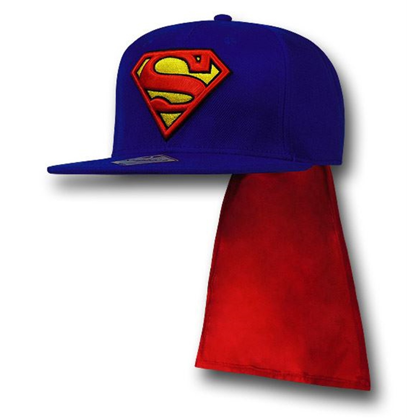 Superman Blue Snapback Caped Cap, Blue