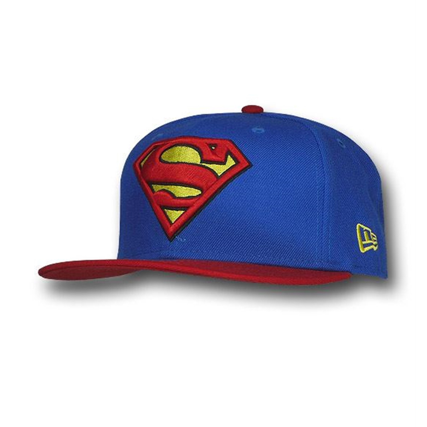 Superman 59Ffifty Blue & Red Flat Bill Cap, Blue