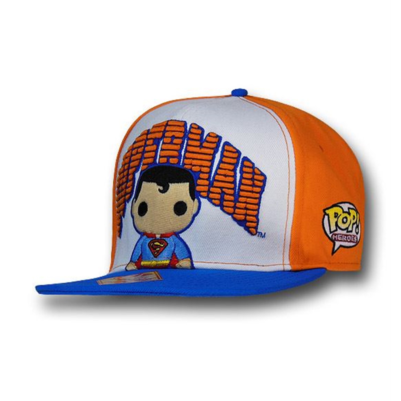 Superman w/Logo Funko Orange Snapback Cap, Orange
