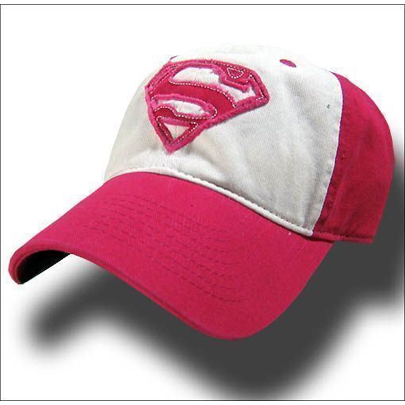 Supergirl Pink Shredded Baseball Cap / Hat