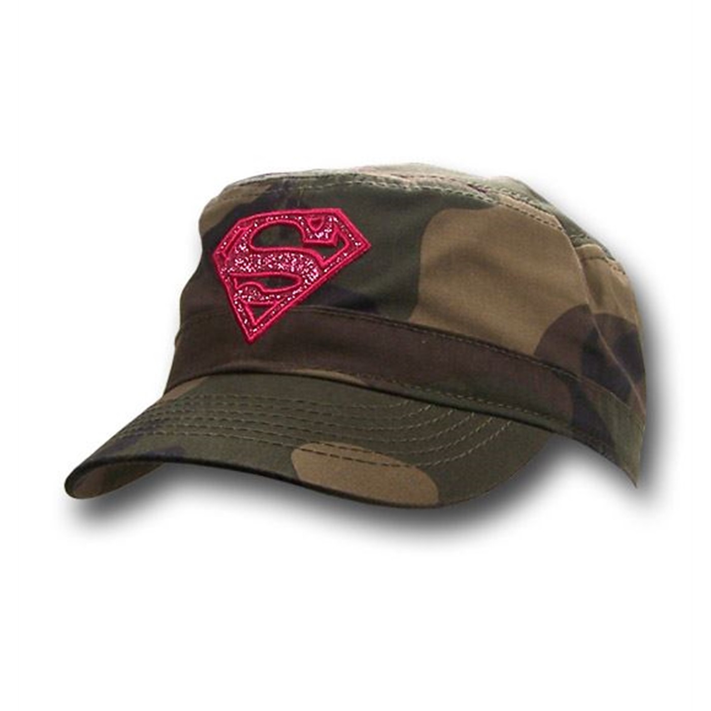 Supergirl Symbol Cammo Military Cap