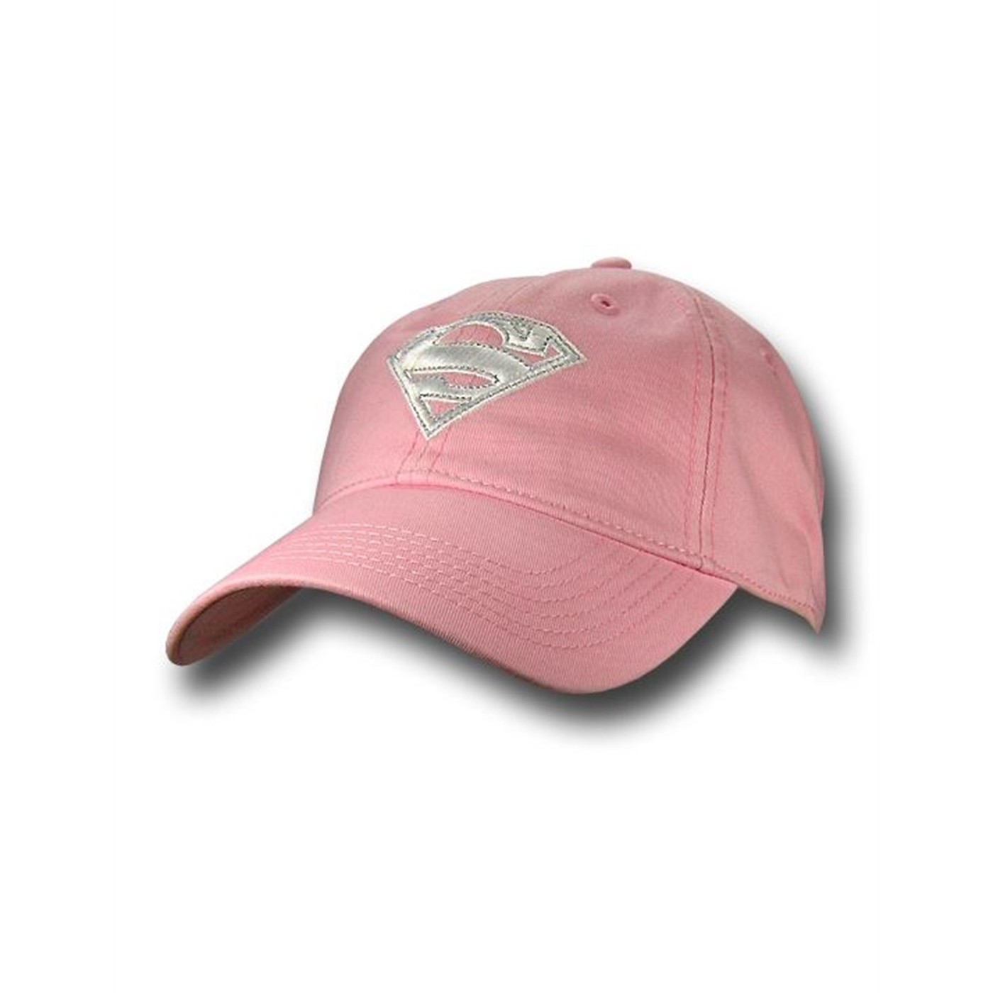 Supergirl White Symbol Pink Baseball Cap, Pink