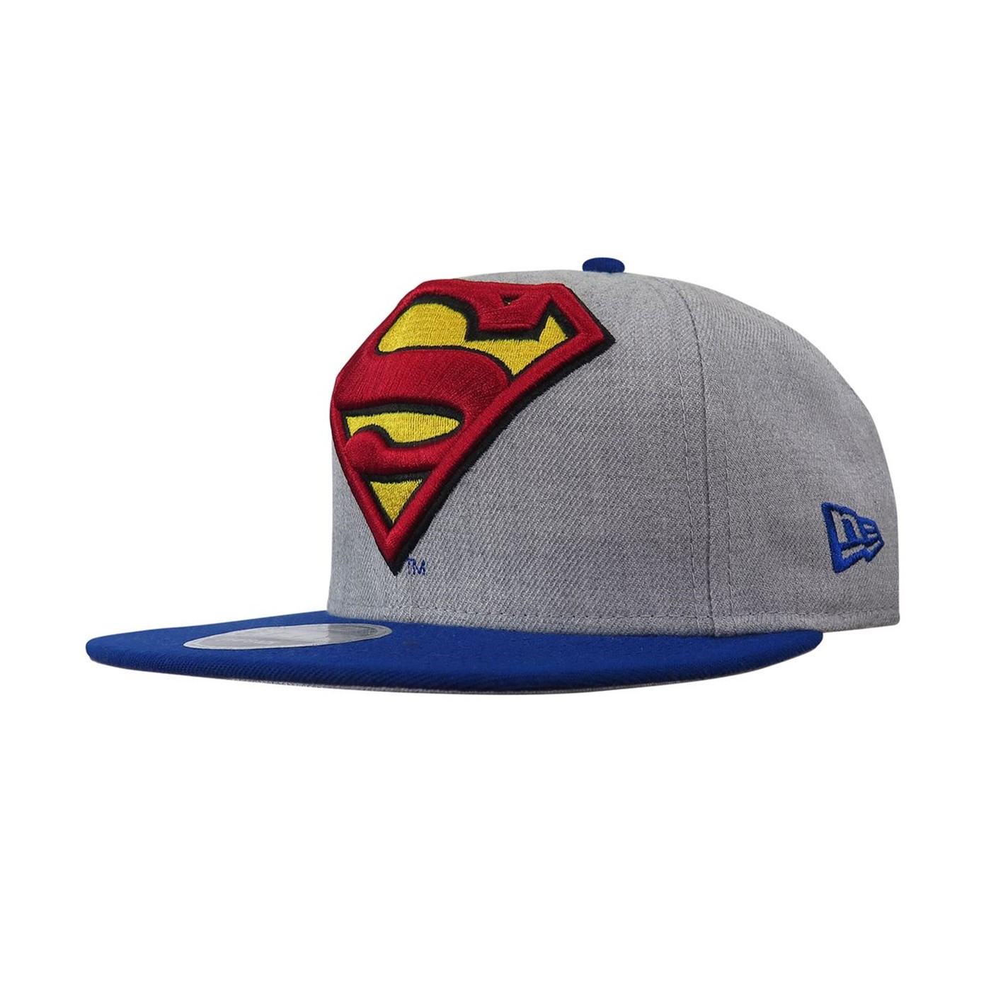 Superman Heather Grey 9Fifty Snapback Hat, Grey