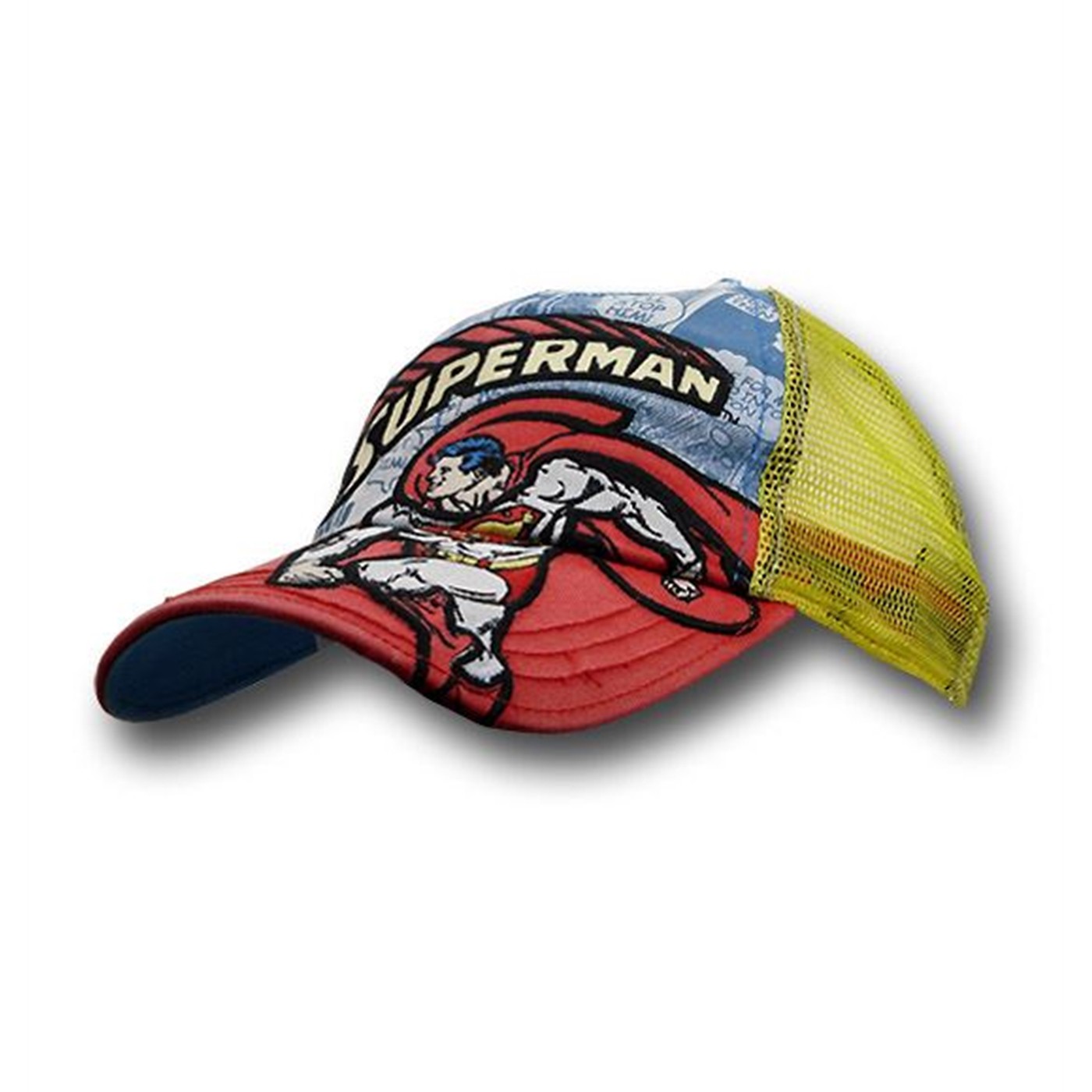 Superman in Action Vintage Comic Baseball Cap
