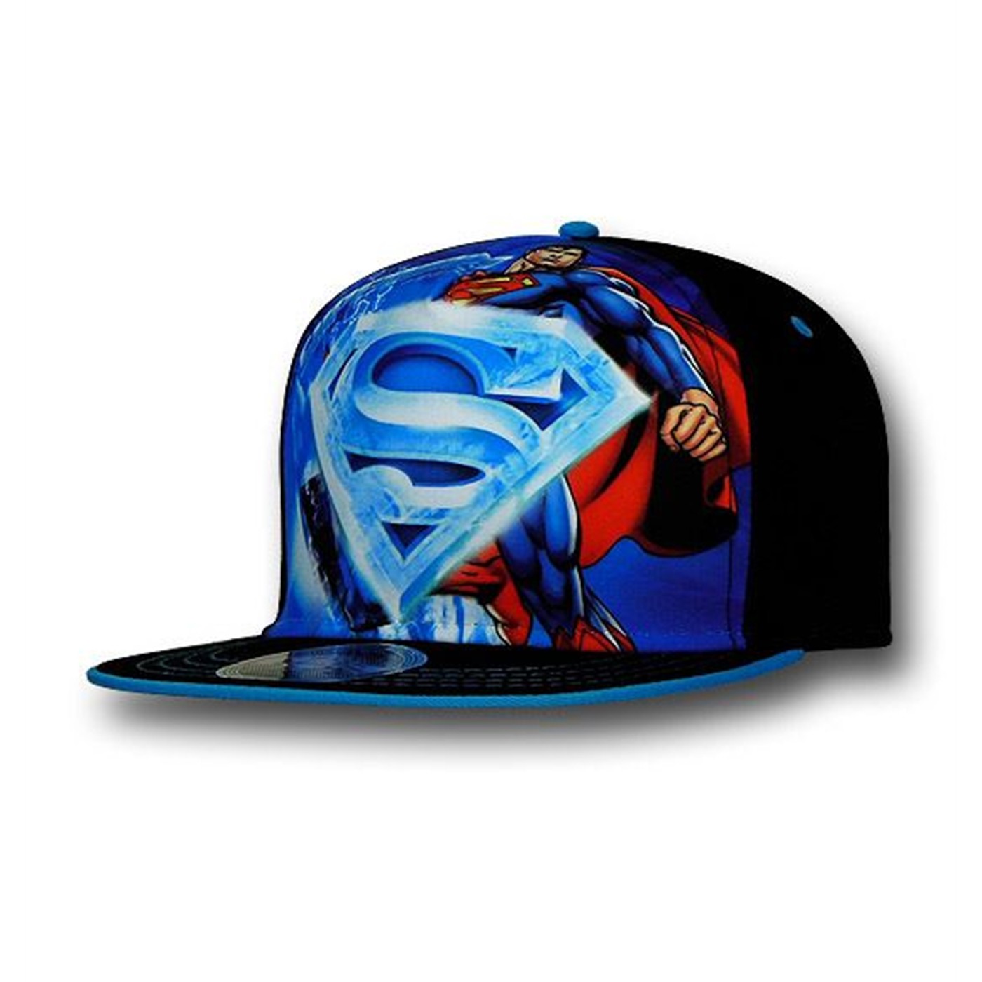 Superman Kryptonian Symbols Kids Adjustable Cap, Blue