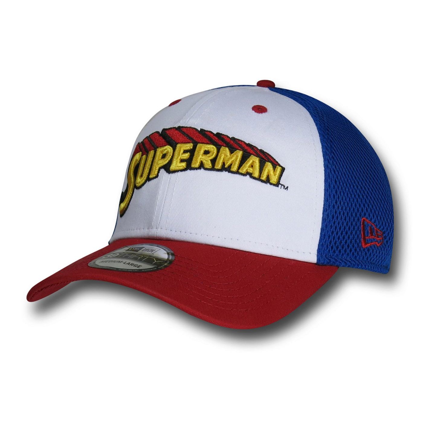 Superman Logo Neo 39Thirty Cap, White