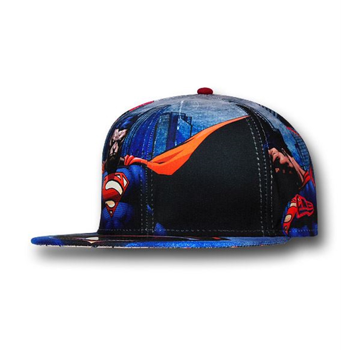 Superman Man Of Steel All-Over Print 59Fifty Cap, Blue
