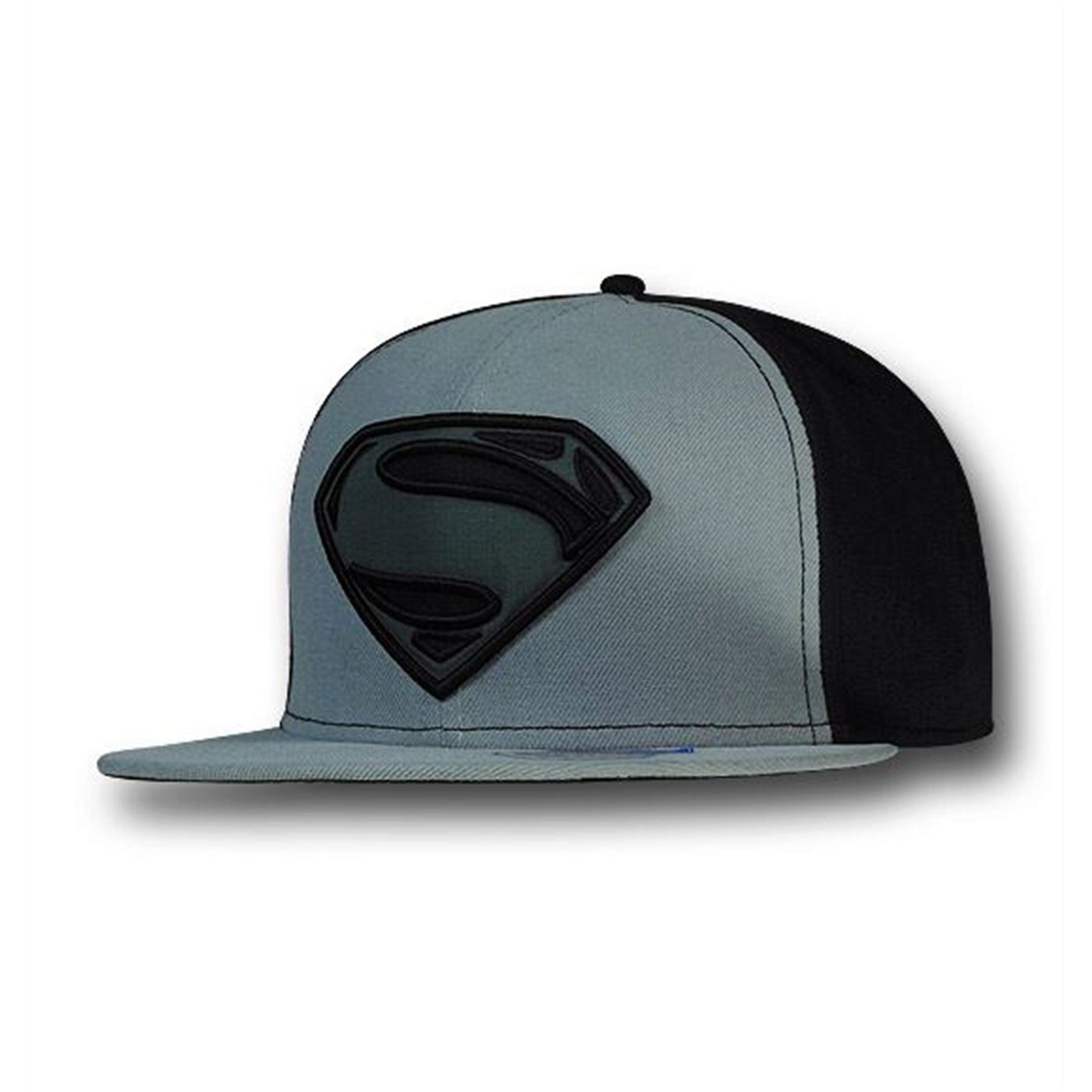Superman Man of Steel Movie Symbol Snapback Cap, Black