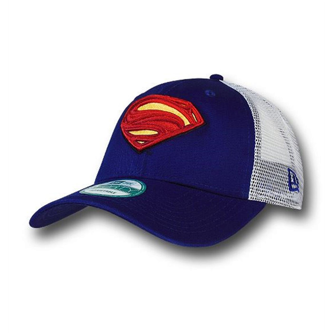 Superman Movie Symbol 9Forty Trucker Cap, Blue