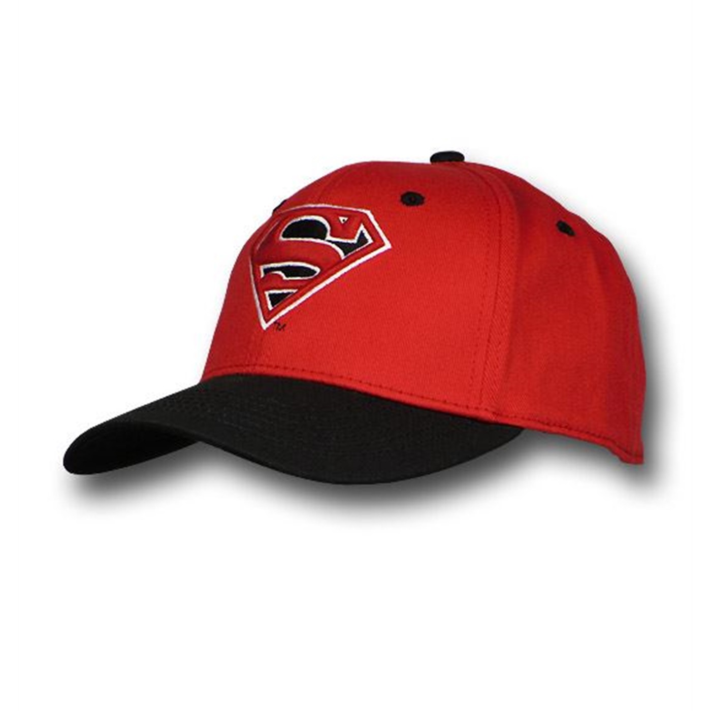 Superman Red and Black Baseball Cap, Red
