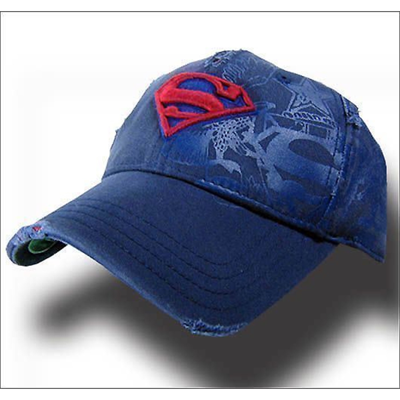 Superman Shredded Red / Blue Baseball Cap/Hat