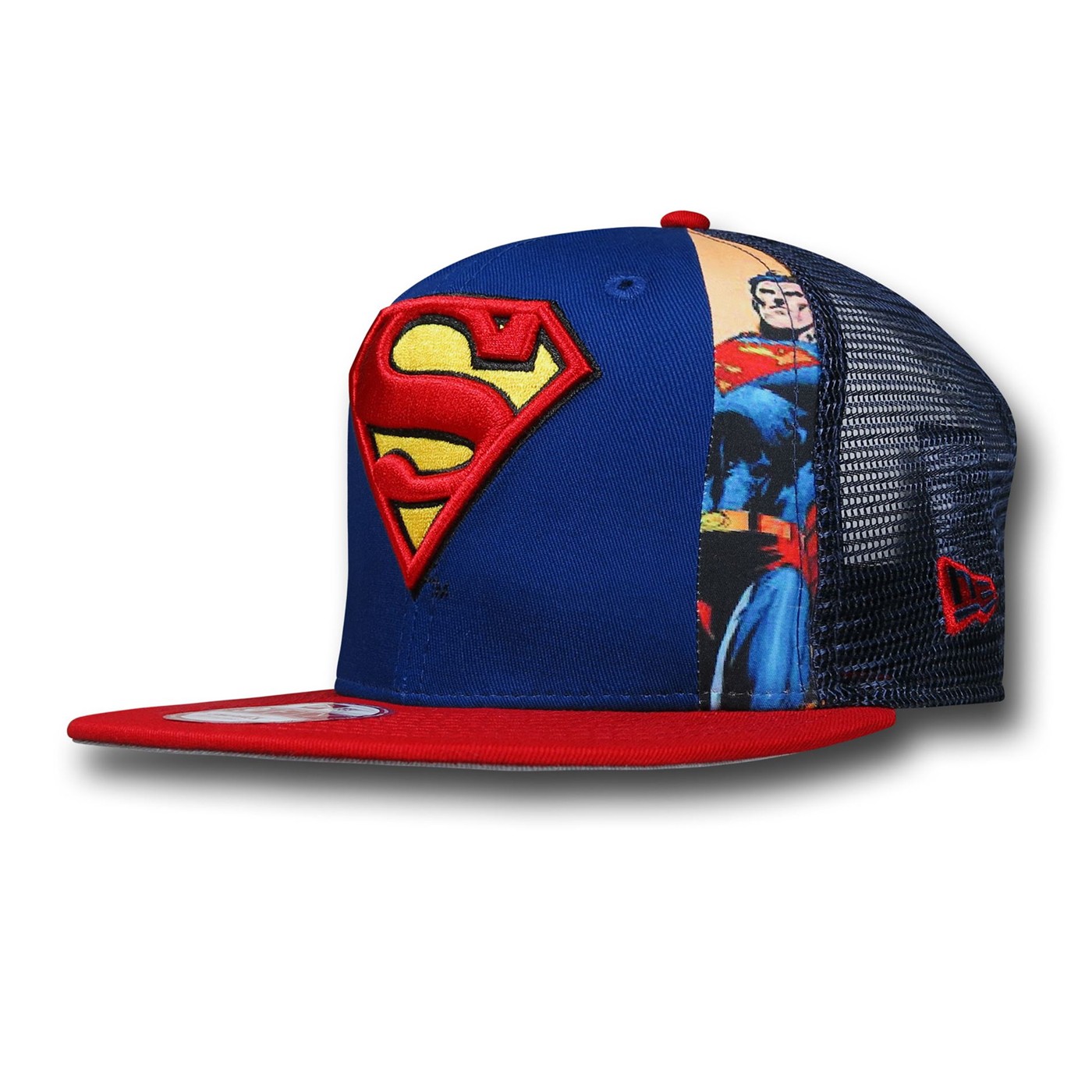 Superman Slice 9Fifty Snapback Cap, Blue