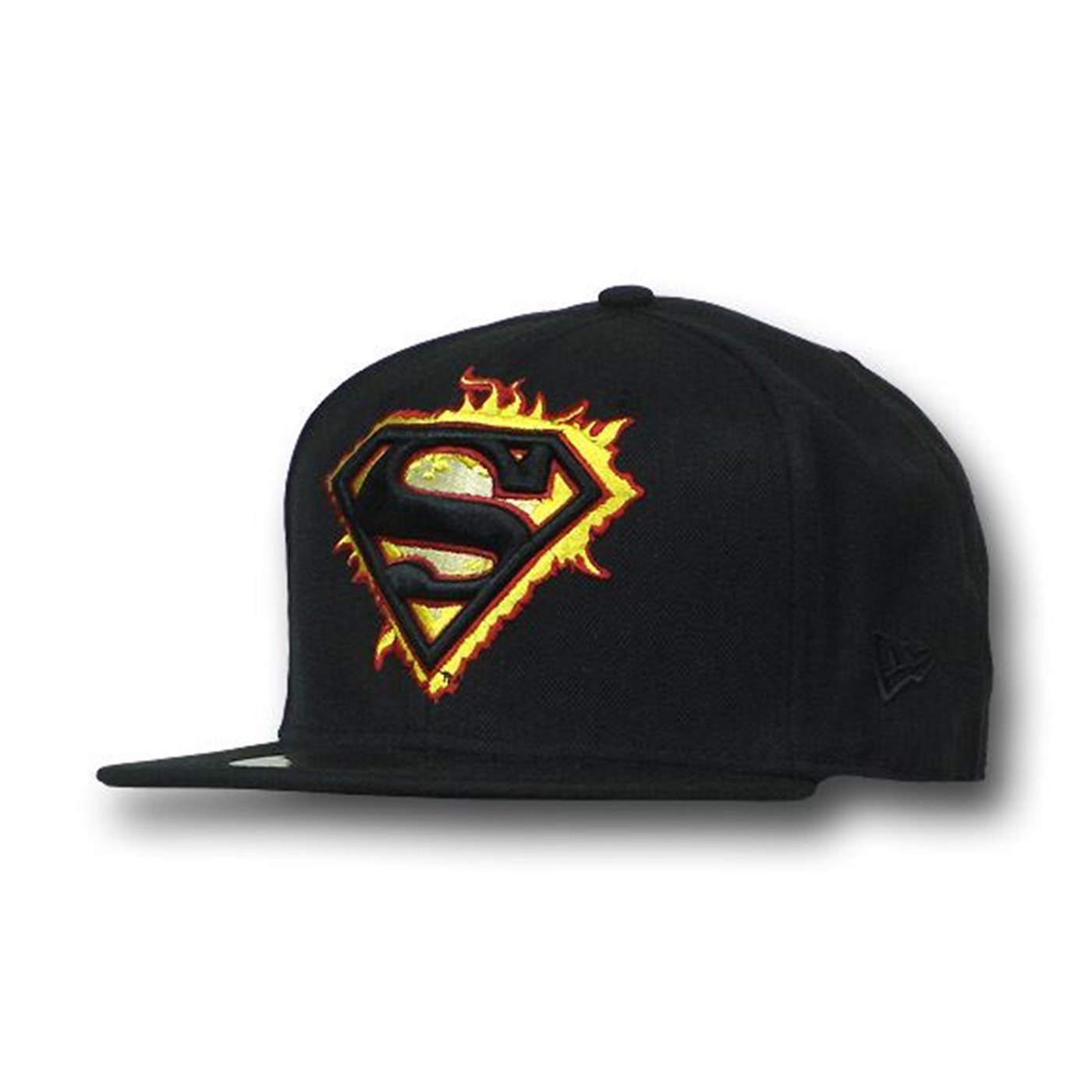 Superman Enflamed Symbol 59Fifty Flat Billed Cap