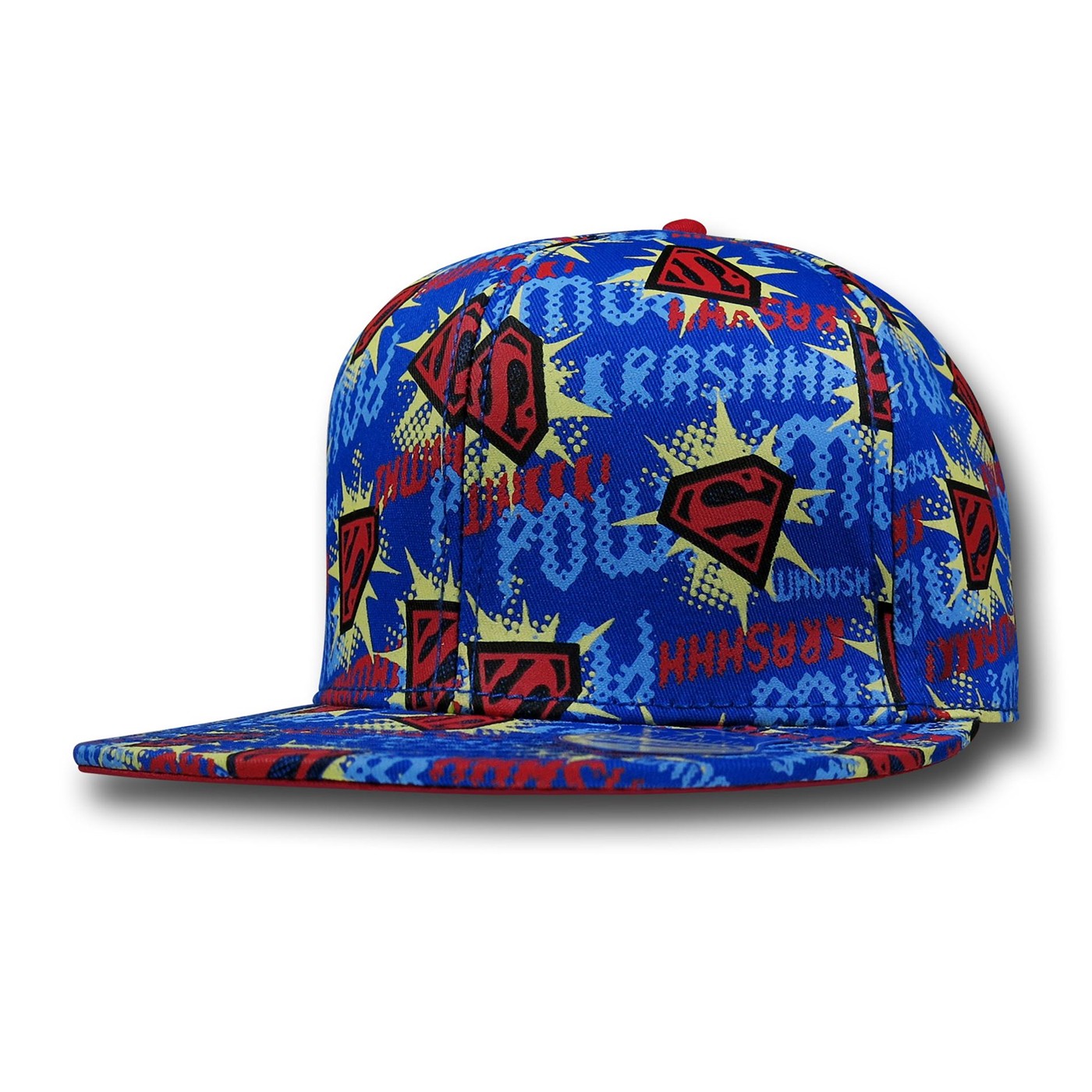 Superman Sublimated POW KRASHHH Cap, Blue