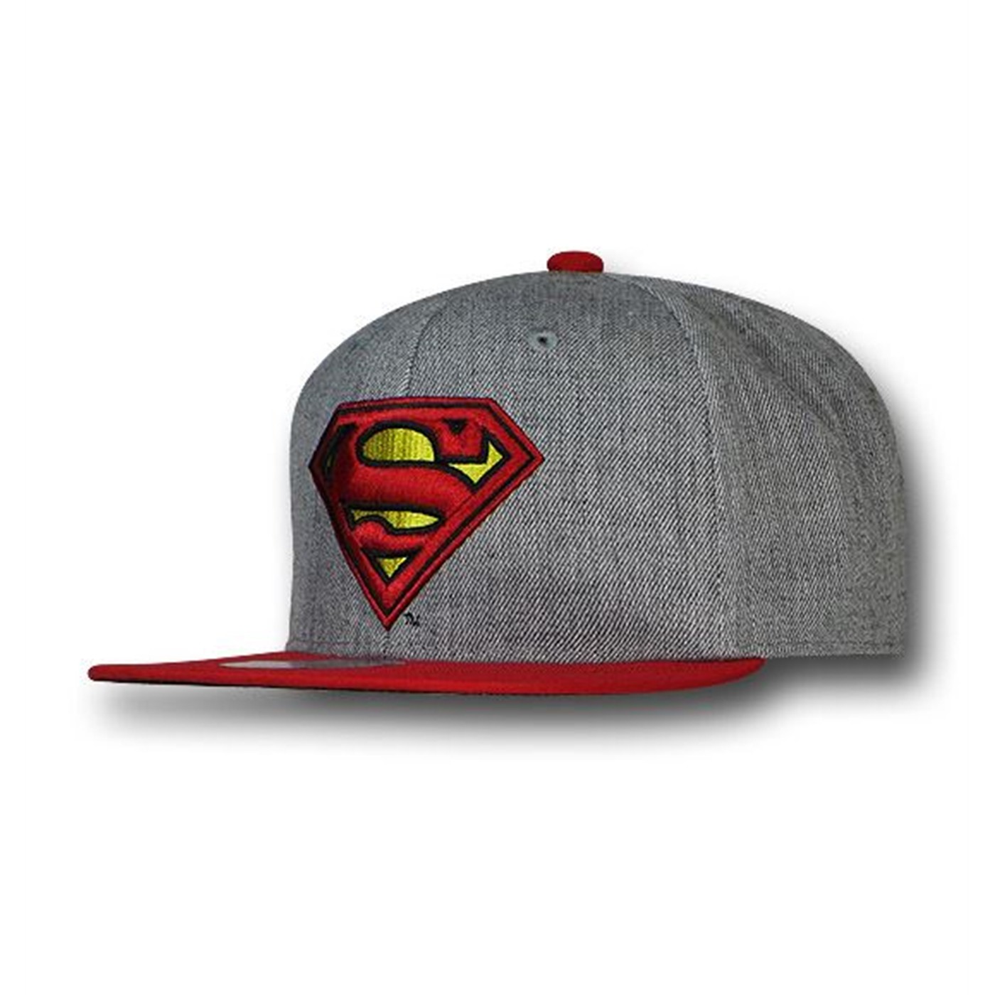 Superman Symbol Heather Grey Adjustable Cap, Grey