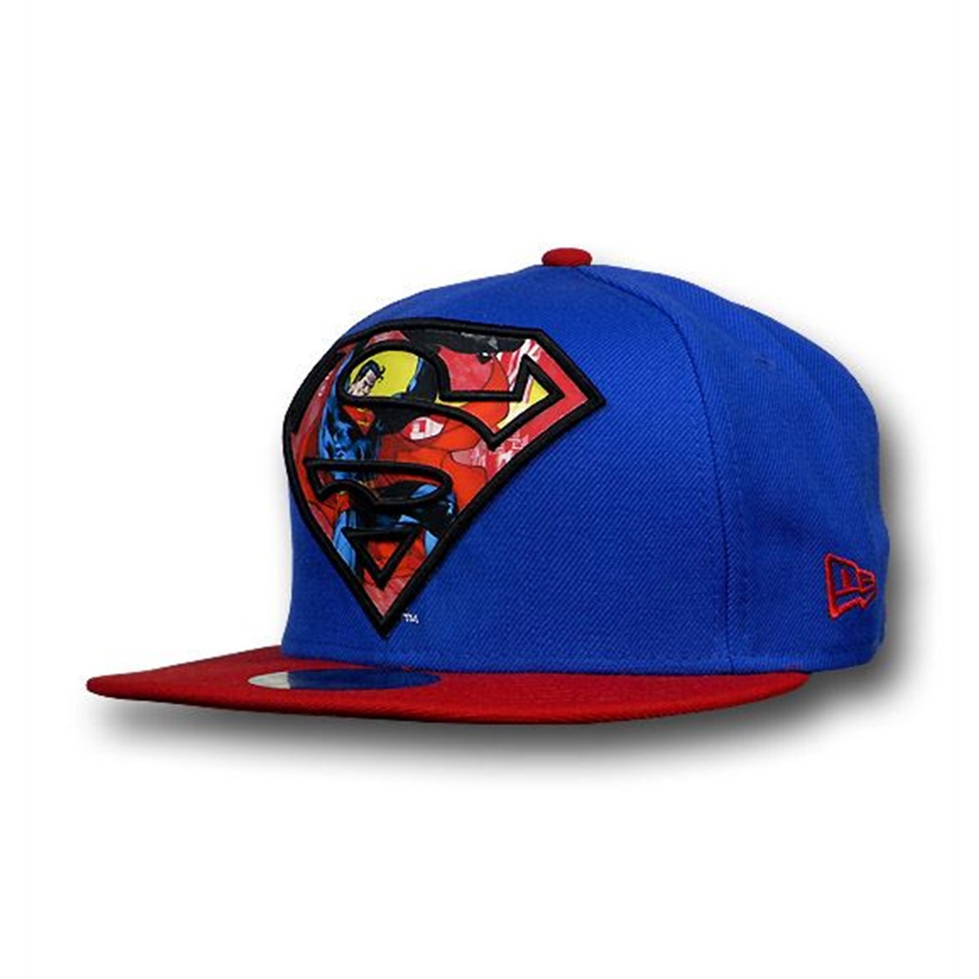 Superman Atlas Symbol Flat Bill 59Fifty Cap, Blue