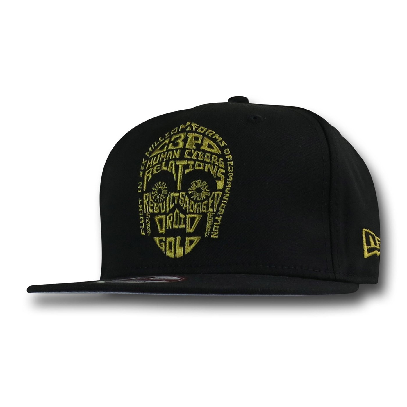 Star Wars C3PO Words 9Fifty Snapback Cap, Black