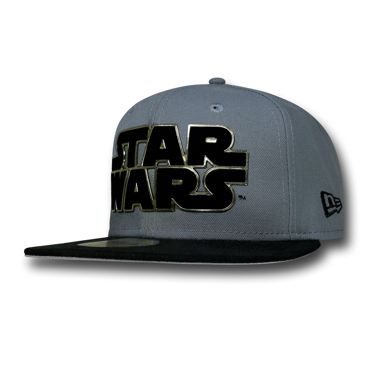 Star Wars Logo Flock Cut 59Fifty Cap, Grey